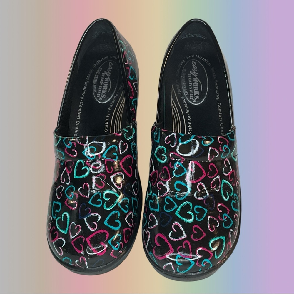 Easy Works by Easy Street "Laurie" Slip Resistant Clog Work Shoes Women's Sz 10M